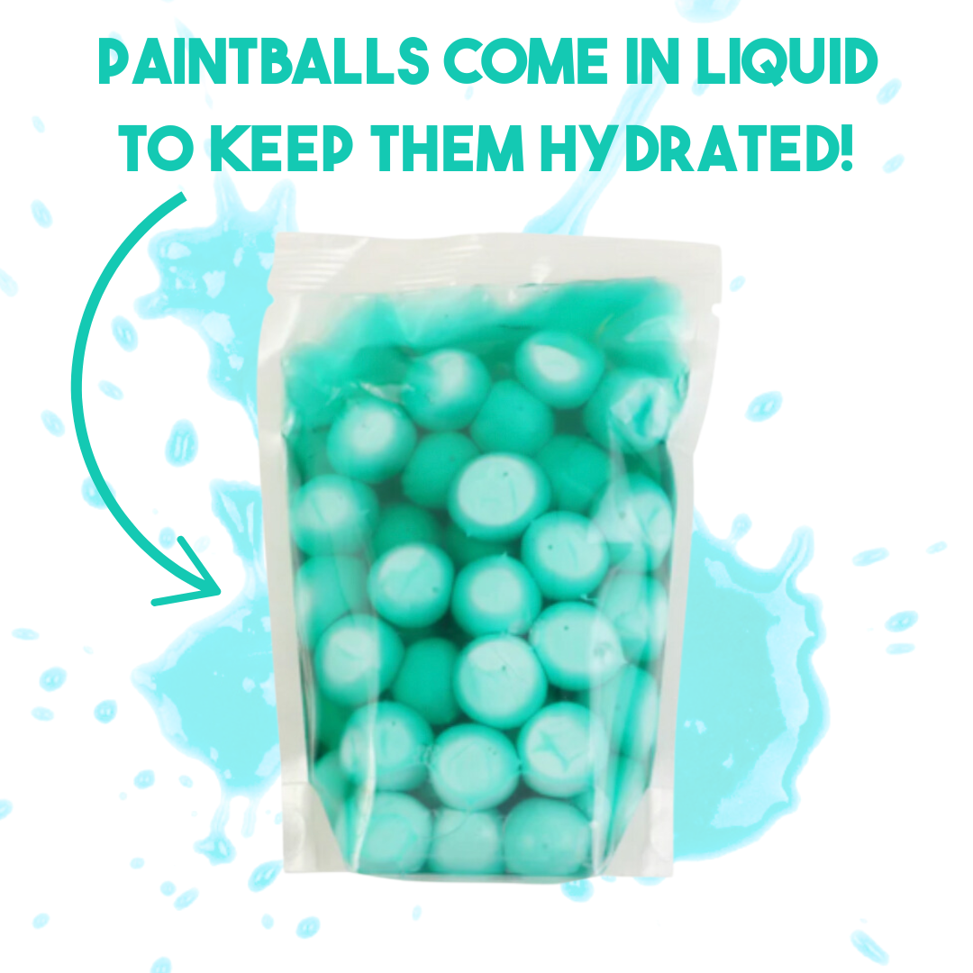Hydration paintballs