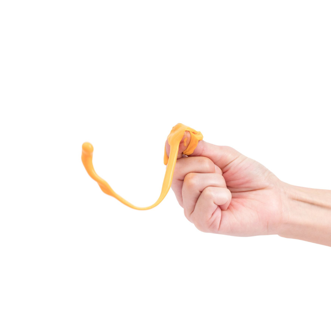 Orange paintball splat