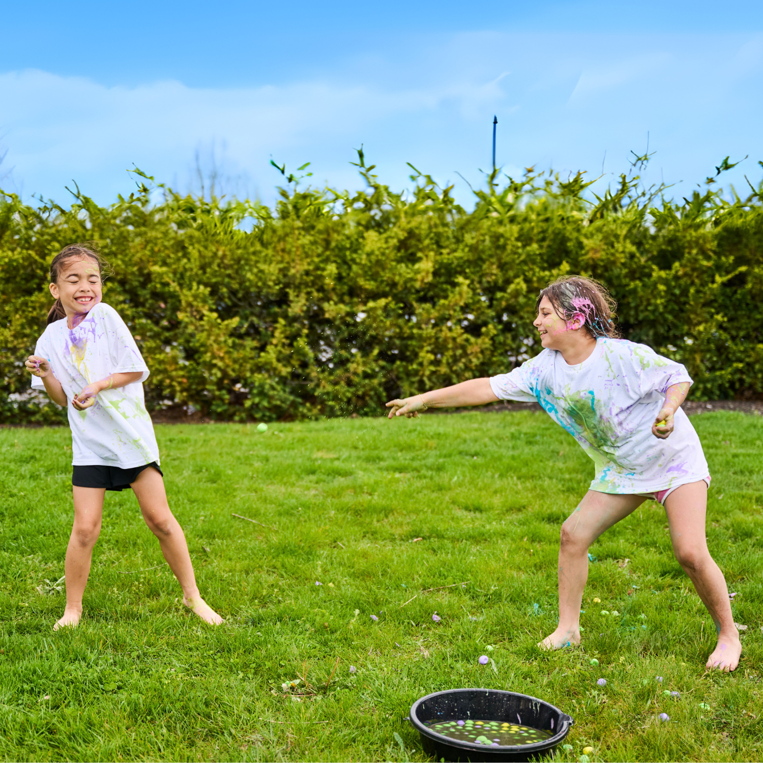 Two children playing
